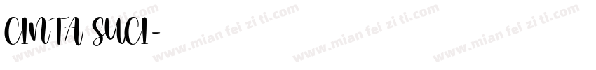 CINTA SUCI字体转换